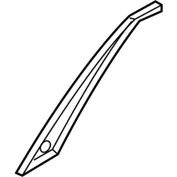 Hyundai 83260-B1000-BLH Garnish Assembly-Rear Door Front Frame,RH