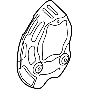 Hyundai Genesis G80 Brake Dust Shield - 51756-B1300