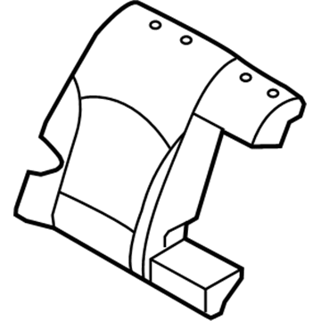 Hyundai 89460-3Q201-Y3Y Rear Right-Hand Seat Back Covering