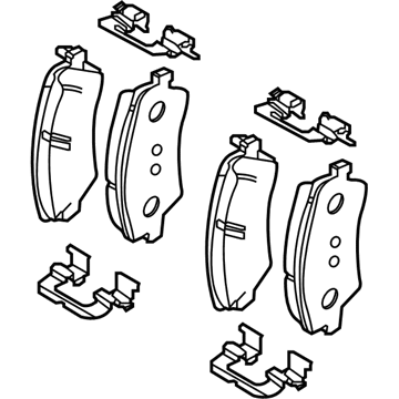 2022 Hyundai Ioniq Brake Pad Set - 58101-G2A00
