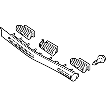 Hyundai 84795-L1300-NNB GARNISH Assembly-C/PAD Ctr,RH