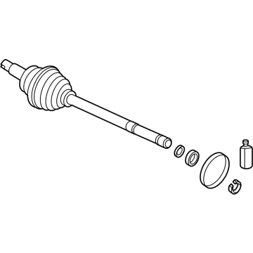 Hyundai 495R1-T1000 JOINT & SHAFT KIT-WHEEL SIDE,R