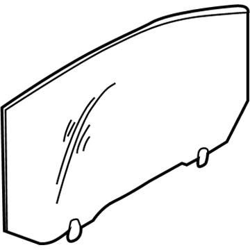 Hyundai 83410-2D010 Glass Assembly-Rear Door,LH