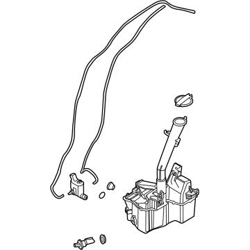 Hyundai 98610-N9100 Reservoir & Pump Assembly-Washer