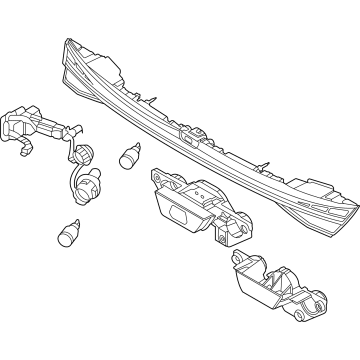 Hyundai 92409-AB000 Lamp Assembly-Center GARNISH
