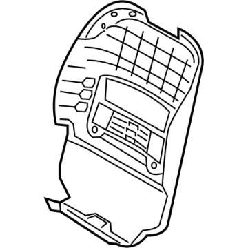 88380-D2870-VN5 Hyundai MAP BOARD ASSY-FRT SEAT BACK,L Illustration 1 of 1