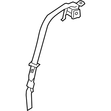 Hyundai 89810-0A520-HZ Rear Center Seat Belt Assembly