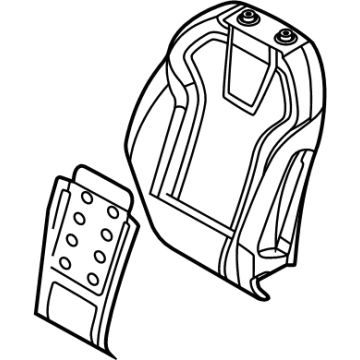 Hyundai 88350-AA530 Pad Assembly-Front Seat Back,LH