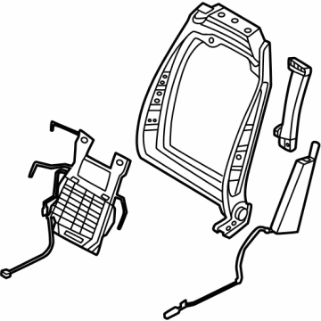 Hyundai 88310-AA400 Frame Assembly-FR Seat Back LH