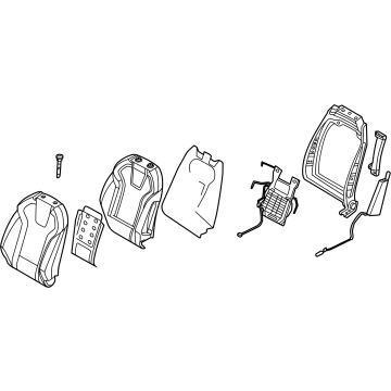 Hyundai 88A30-BY640-CJS Back Assembly-FR Seat,LH