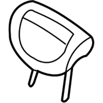 Hyundai 89700-4J150-CS6 Headrest Assembly-Rear Side