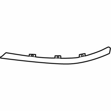 Hyundai 86596-JI000 MOULDING-FRONT BUMPER,RH