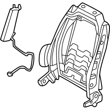 88410-KL110 Hyundai FRAME ASSY-FR SEAT BACK RH Illustration 1 of 1