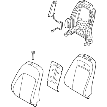 88400-KL030-UDX Hyundai BACK ASSY-FR SEAT,RH Illustration 1 of 1