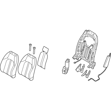 Hyundai 88300-L1950-VSM Back Assembly-FR Seat,LH
