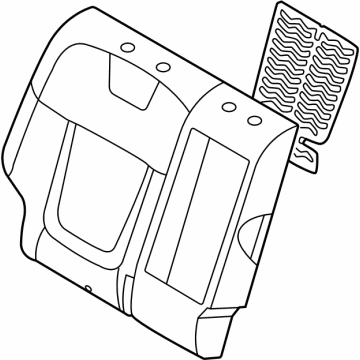 Hyundai 89450-N9010 Pad Assembly-Rear Seat Back,RH