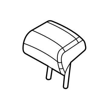 Hyundai 89705-N9310-KIE Headrest Assembly-Rear Seat Center