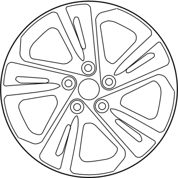 Hyundai 52910-F2300 Double 5-Spoke Wheel