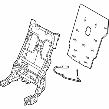 Hyundai 89310-N9530-NNB FRAME ASSY-RR SEAT BACK LH
