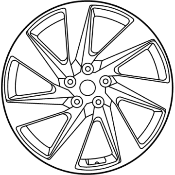 K5F40-ABA00 Hyundai WHEEL ASSY-ALUMINUM Illustration 1 of 1