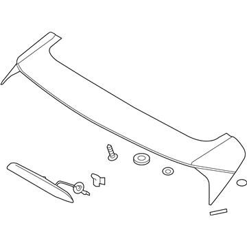Hyundai 87210-D3000-Z5G Rear Spoiler Assembly