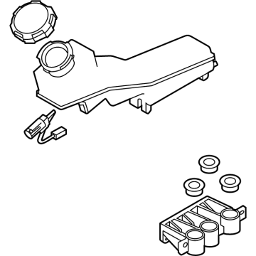 Hyundai Santa Fe Hybrid Brake Master Cylinder Reservoir - 58511-P4000