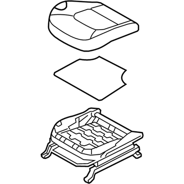 Hyundai 88103-2S061-TMH Cushion Assembly-Front Seat,Driver