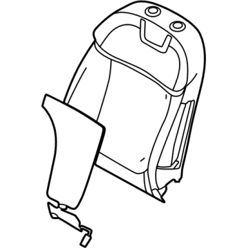 Hyundai 88451-CW010 Pad Assembly-FRT Seat Back,RH
