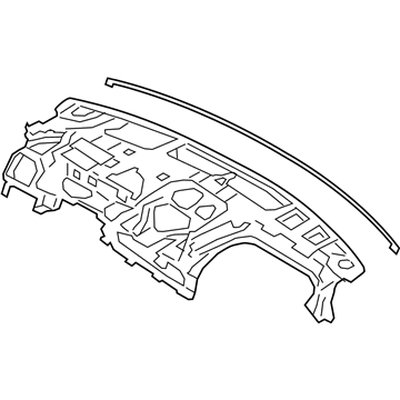 Hyundai 84720-S1AA0 Panel Assembly-Crash Pad REINF,Ctr