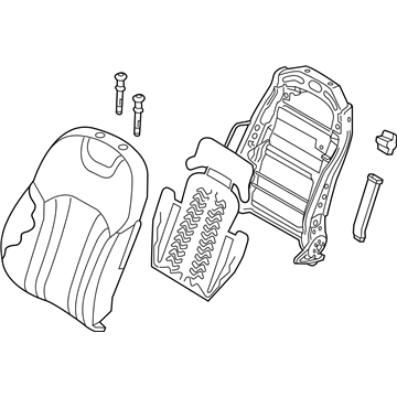 Hyundai 88404-B1370-SSJ Back Assembly-Front Seat Passenger