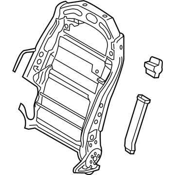 Hyundai 88410-B1090 Frame Assembly-Front Seat Back PASSEN