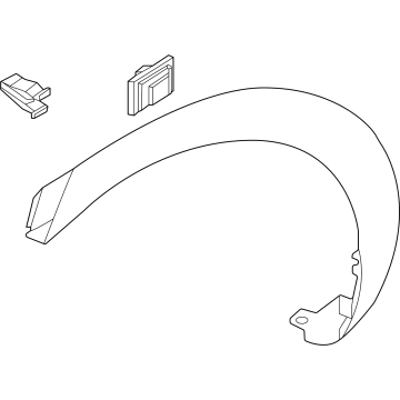 Hyundai 87742-IT100 GARNISH ASSY-QTR SIDE,RH
