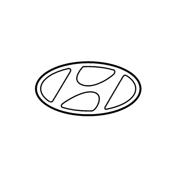 Hyundai Santa Fe Hybrid Emblem - 86300-S1600
