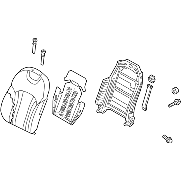 Hyundai 88307-B1370-SSJ Back Assembly-Front Seat Driver