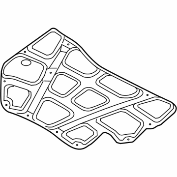 Hyundai 81125-T1000 PAD-HOOD INSULATING