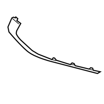 Hyundai 86694-S8010 Moulding-Rear Bumper,LH