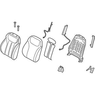 Hyundai 88400-S2110-PTN Back Assembly-FR Seat,RH