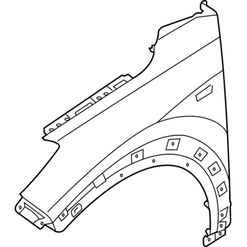 Hyundai 66321-D3000 Panel-Fender,RH