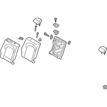 Hyundai 89400-K4011-PUM Back Assembly-RR Seat RH