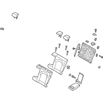 Hyundai 89300-J9071-SKN Back Assembly-RR Seat LH
