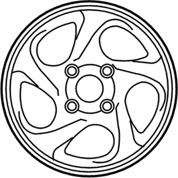 Hyundai 52910-2D800 Aluminium Wheel Assembly