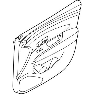 Hyundai 82305-CW060-NNB PANEL ASSY-FRONT DOOR TRIM,LH