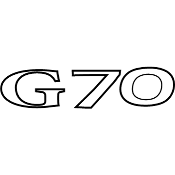 Hyundai Genesis G70 Emblem - 86311-G9000
