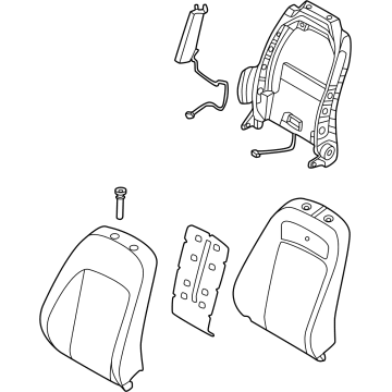 Hyundai 88400-KL310-UCY BACK ASSY-FR SEAT,RH