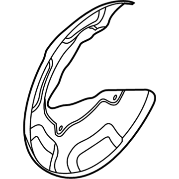 2022 Hyundai Ioniq Brake Dust Shield - 58243-G2350