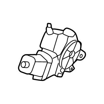 Hyundai 83460-KL000 MOTOR ASSY-POWER WDO REG RR,RH