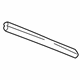 Hyundai 83356-39000 Weatherstrip-Rear Door Trim Lower LH