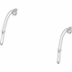 Hyundai 89820-J3500-UBN Rear Seat Belt Assembly,Right