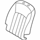 Hyundai 88460-3N300-WIR Front Passenger Side Seat Back Covering