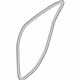Hyundai 83110-3N000-RY Weatherstrip-Rear Door Body Side LH